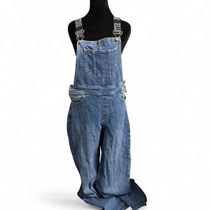HOLLISTER high rise vintage baggy denim overalls